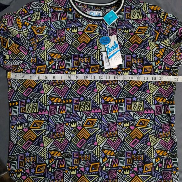 Fresh Prince of Bel-Air Men's Shirt Size Large 90s Vintage Geometric Pattern y2k - Picture 6 of 9